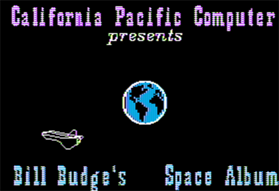 Bill Budge's Space Album - Screenshot - Game Title Image