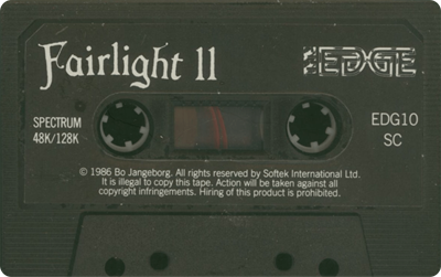 Fairlight II: A Trail of Darkness - Cart - Front Image