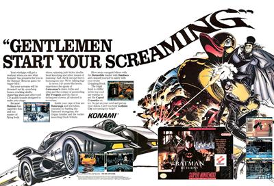 Batman Returns - Advertisement Flyer - Front Image