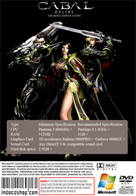 CABAL Online - Box - Back Image