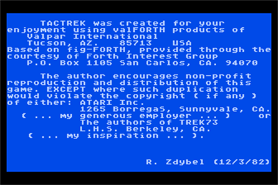 Tact Trek - Screenshot - Game Title Image