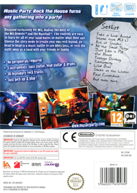 Musiic Party: Rock the House - Box - Back Image
