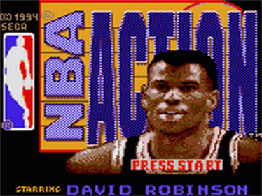 NBA Action starring David Robinson - Screenshot - Game Title Image