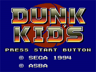 Dunk Kids - Screenshot - Game Title Image