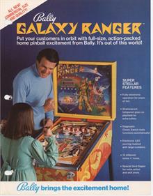Galaxy Ranger - Advertisement Flyer - Front Image
