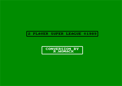 2 Player Super League - Screenshot - Game Title Image