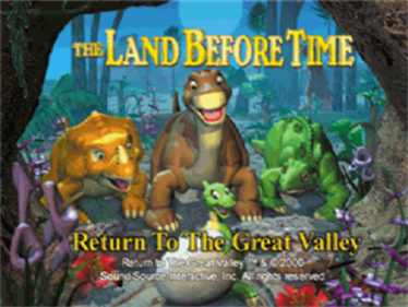 The Land Before Time: Return to the Great Valley - Screenshot - Game Title Image