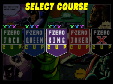 F-Zero X - Screenshot - Game Select Image