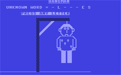 Hangman (Cascade Games) - Screenshot - Gameplay Image