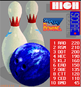Strata Bowling - Screenshot - High Scores Image