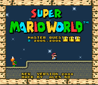 Super Mario World: Master Quest 1 - Screenshot - Game Title Image