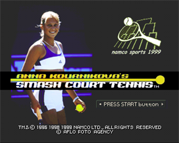 Anna Kournikova's Smash Court Tennis - Screenshot - Game Title Image