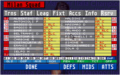 Championship Manager Italia - Screenshot - Gameplay Image