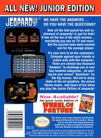 Jeopardy! Junior Edition - Box - Back Image