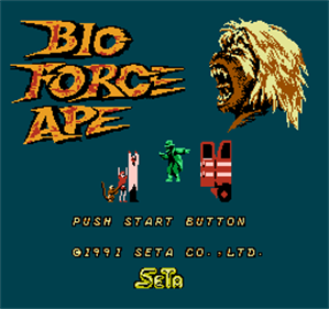Bio Force Ape - Screenshot - Game Title Image