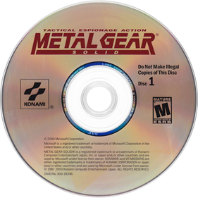 Metal Gear Solid: Integral - Disc Image