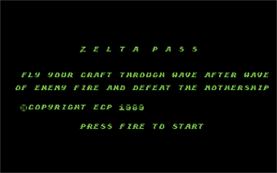 Zelta Pass - Screenshot - Game Title Image