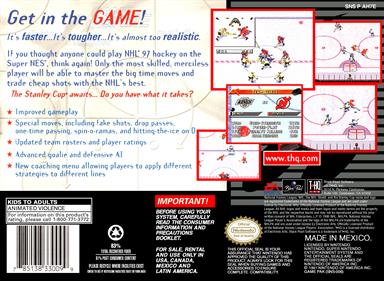 NHL 97 - Box - Back Image