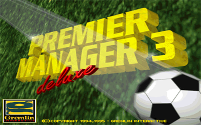 Premier Manager 3 De-Luxe - Screenshot - Game Title Image
