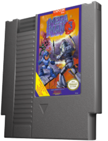 Mega Man 3 - Cart - 3D Image