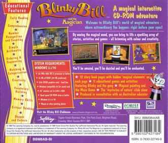 Blinky Bill and the Magician - Box - Back Image