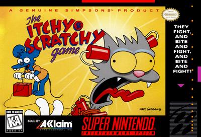 The Itchy & Scratchy Game - Box - Front - Reconstructed Image