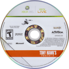 Tony Hawk's Project 8 - Disc Image