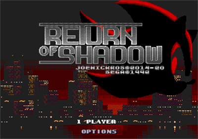 Sonic The Hedgehog 2: Return of Shadow - Screenshot - Game Title Image