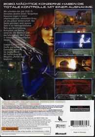 Perfect Dark Zero - Box - Back Image