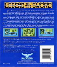 Legend of the Sword - Box - Back Image