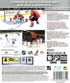 NHL 09 - Box - Back Image