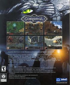 Gorasul: The Legacy of the Dragon - Box - Back Image