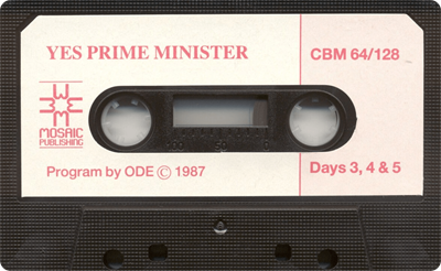Yes Prime Minister: The Computer Game - Cart - Front Image