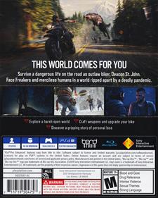 Days Gone - Box - Back Image