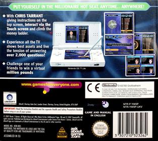 Who Wants to be a Millionaire: 1st Edition - Box - Back Image