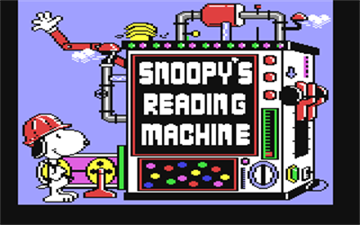 Snoopy's Reading Machine - Screenshot - Game Title Image