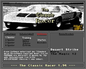 Classic Racer - Screenshot - Game Title Image