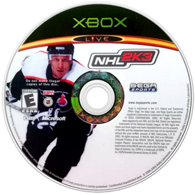 NHL 2K3 - Disc Image
