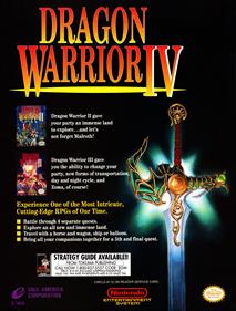 Dragon Warrior IV - Advertisement Flyer - Front Image