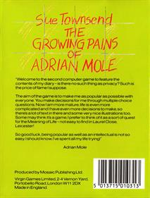 The Growing Pains of Adrian Mole - Box - Back Image