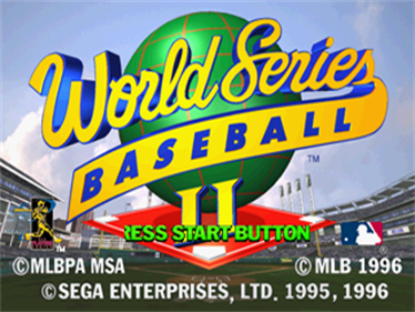 World Series Baseball II - Screenshot - Game Title Image