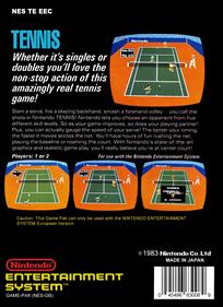 Tennis - Box - Back Image