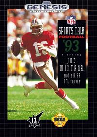 NFL Sports Talk Football '93 Starring Joe Montana - Box - Front Image