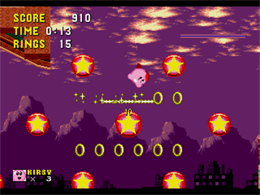 Kirby in Sonic the Hedgehog - Screenshot - Gameplay Image