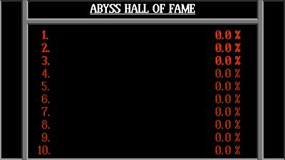 Abyss - Screenshot - High Scores Image