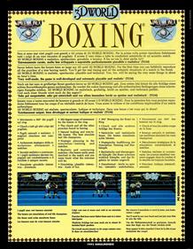 3D World Boxing - Box - Back Image