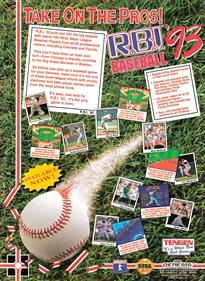 R.B.I. Baseball '93 - Advertisement Flyer - Front Image