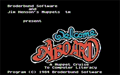 Welcome Aboard: A Muppet Cruise to Computer Literacy - Screenshot - Game Title Image