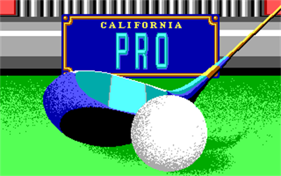 California Pro Golf - Screenshot - Game Title Image