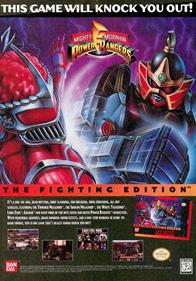 Mighty Morphin Power Rangers: The Fighting Edition - Advertisement Flyer - Front Image